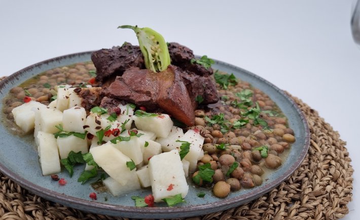 RAGOÛT DE COCHON DE NOËL AU CACAO